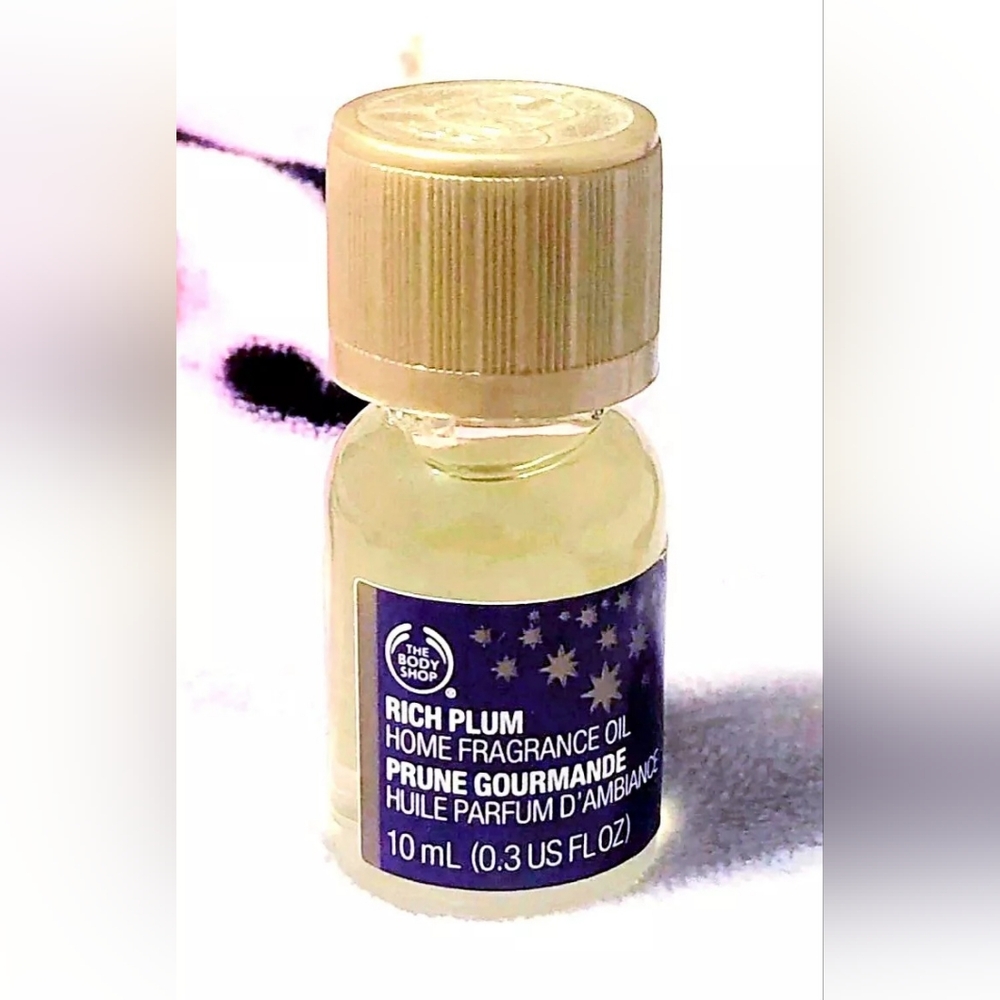 THE BODY SHOP RICH PLUM HOME FRAGRANCE OIL DIFFUSER DROPS FALL HOLIDAY CHRISTMAS